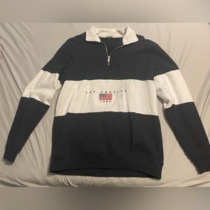 Worn once Brandy Melville half-zip embroidered sweatshirt.